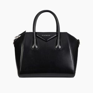 Givenchy Small Antigona Bag in Black Box Leather